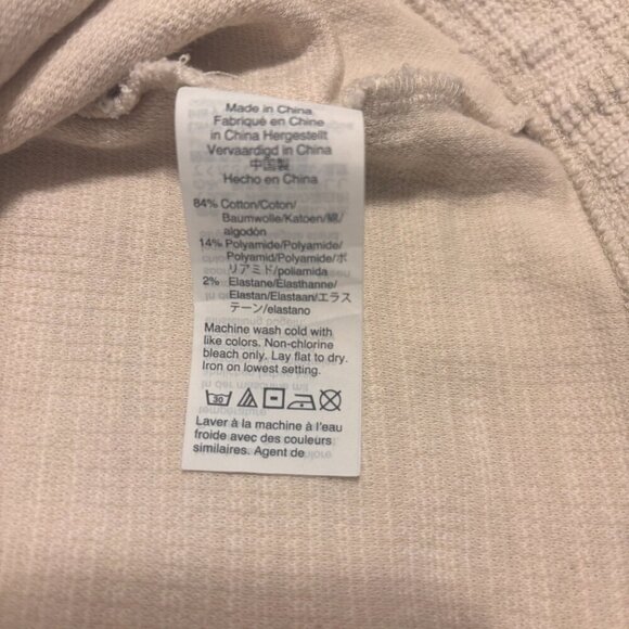 Madewell Bleached Linen Textural Knit Ruffle-Neck Top - Women's Size M - Picture 7 of 7